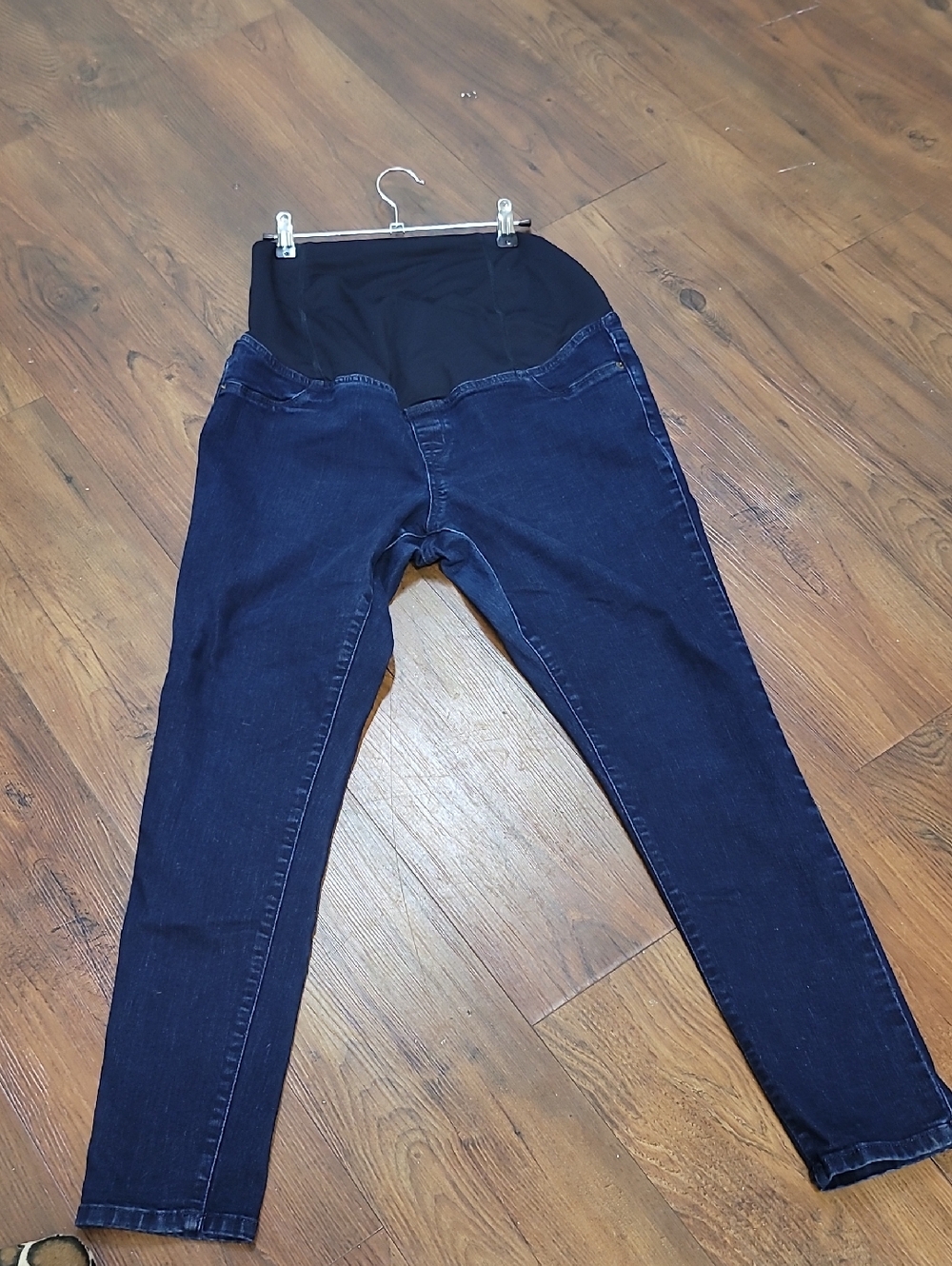 Isabel Maternity Overband Skinny Jeans - Dark Blue - Jeggins